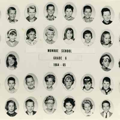 Monroe School class of 1964-65 Grade 6