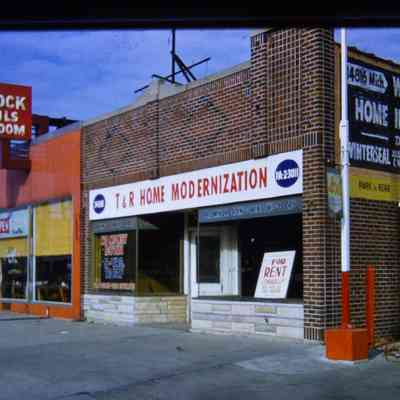 Slide. Dec. 1960. Ledgerock Restaurant, T&R Home Modernization