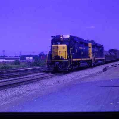 Trains, Num #3014 approaching Jct in Wayne going S bound