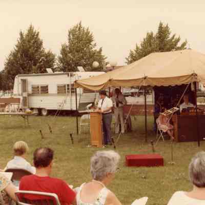 Out Door Service and Homecoming on July 18, 1982.