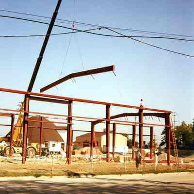 Building of temporary fire station at 35200 Forest St. in Wayne, MI on 10/01/2001.