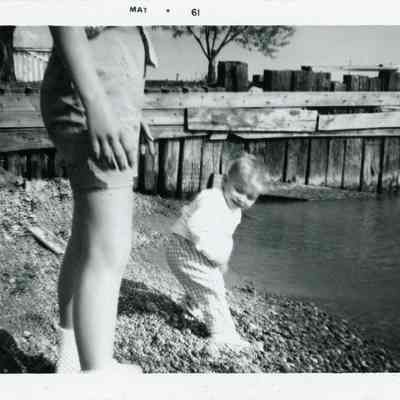 Richard Danforth at the cottage at Lake Erie in 1961.