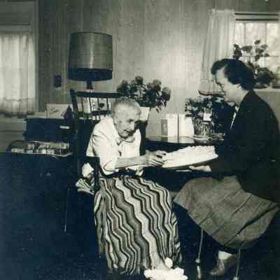 Estelle Bunting at her 100th Birthday on March 9, 1964.