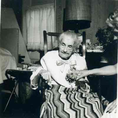 Estelle Bunting at her 100th Birthday on March 9, 1964.