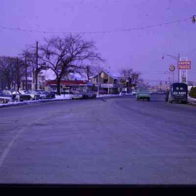 Michigan Avenue in front of St. Marys School - 1964
