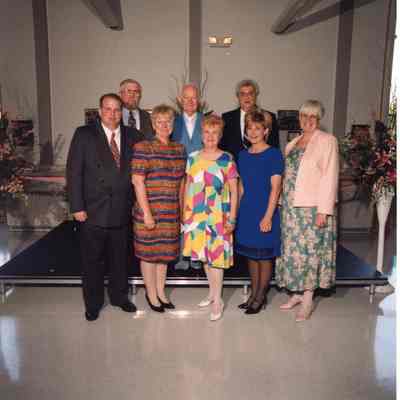 Jim Cipriani black suit back row. Sharon Popek front row center, Kim, Audrey Tucker