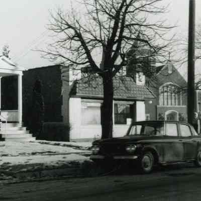 1959. As seen from Main Street, looking NE