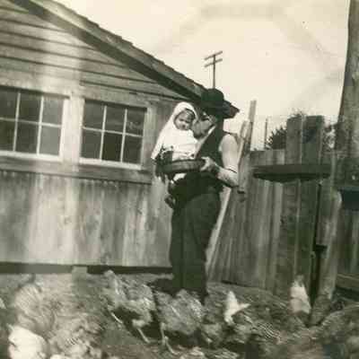 John and his grandfather John Egeler at Mr Egeler's house at Newberry and Park St.