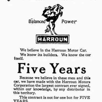 Harroun Advertisement