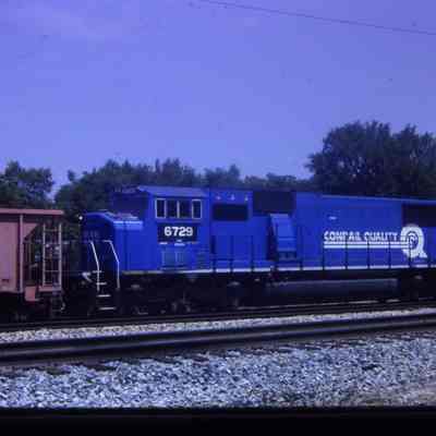 Trains, Conrail Loco # 6729 in Wayne in July 20th 2002