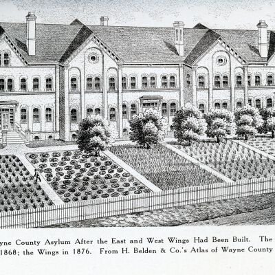Asylum as it looked in 1876