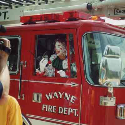 Clown in Firetruck