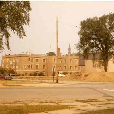 Back of Methodist Church and Church House