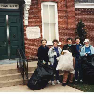 Garden Club Cleaning Flower Beds