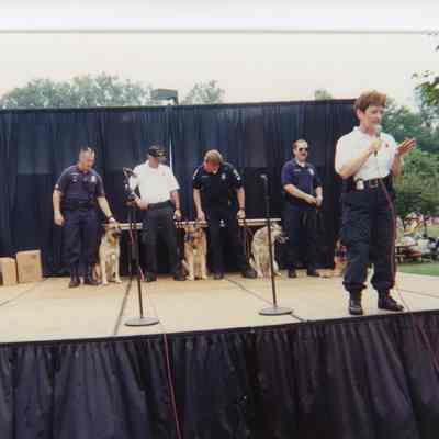 Wayne Police Department K-9 unit Officers and K-9 dogs
