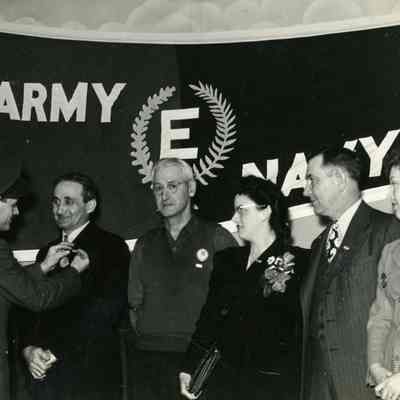 An Award Ceremony in the Stinson Factory