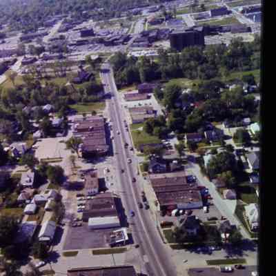 Aerial over Wayne road looking South
