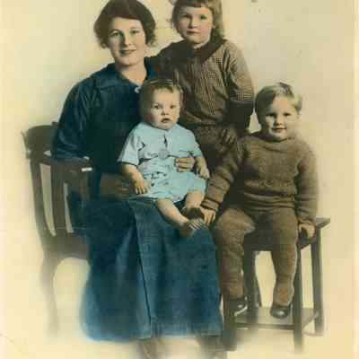 Emily, Alice, William and John. Around 1917