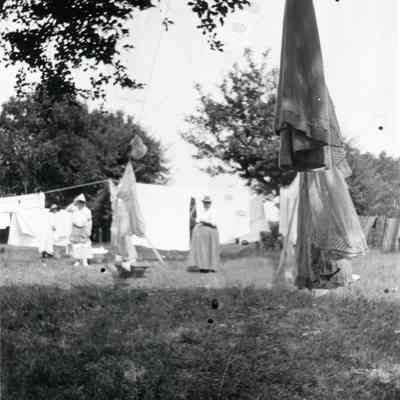 Clothes on line at Laundry.
