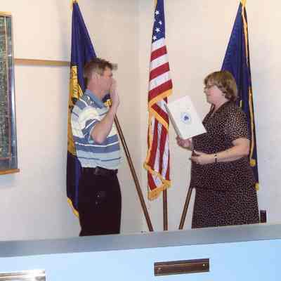 Dispatcher Jeffery Blakesley, Clerk Carney