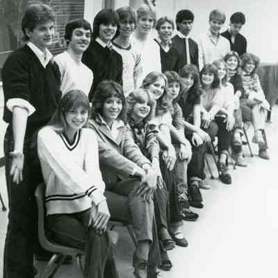 Chamber Singers class, Mr. Gradens Room. 1983