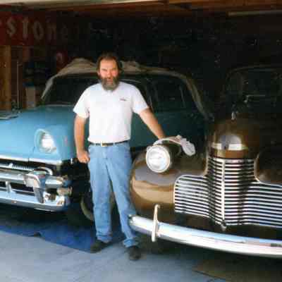 Dale Divine with his Mercury and Chevy