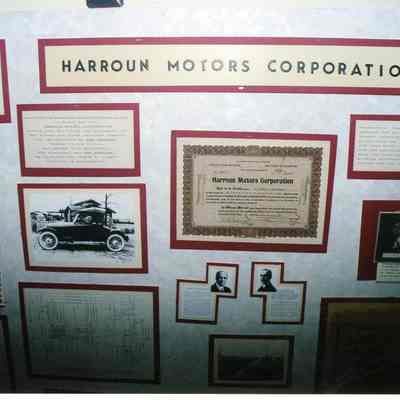 Harroun Motors Corporation display. Photo taken in 2009.