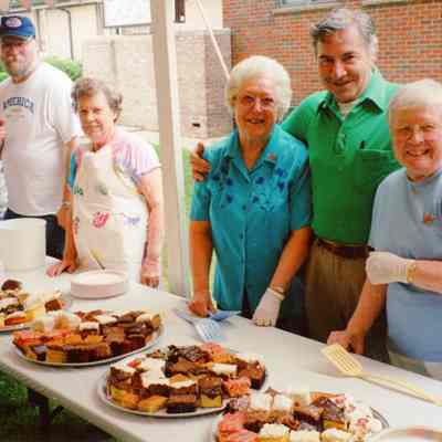 Kathy Kovalesky forth from left ande Ann Koch on very right.