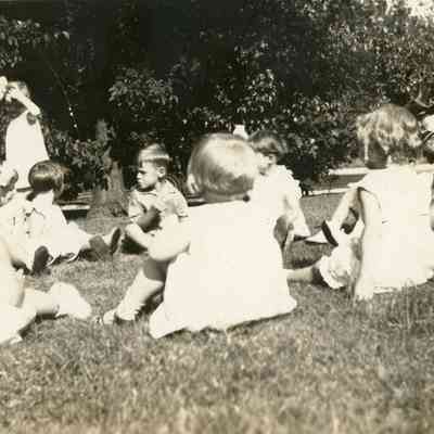 Bernice Greenwalt's third birthday party in Aug. of 1931.