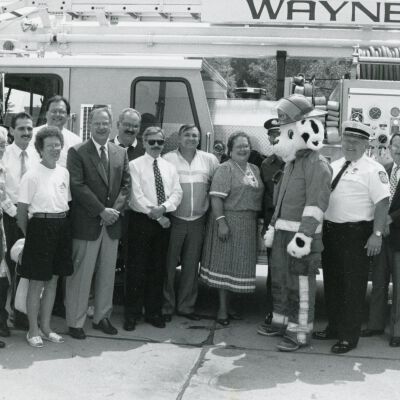 Kiwanis President and Sparky 1991