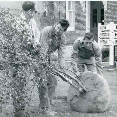 Planting Trees at Wayne Historical Museum