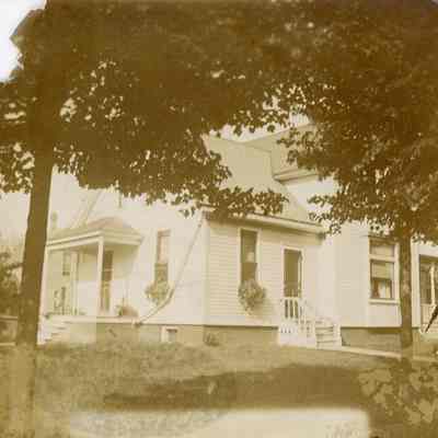 East side of house and rear