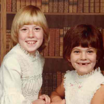 Sharon Grace at 9 yrs old and Carla Grace at 5 yrs old.