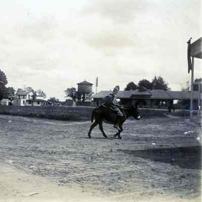 Wayne Railroad Depot and baseball field