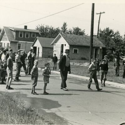 House fire at Clinton and Washington 1935