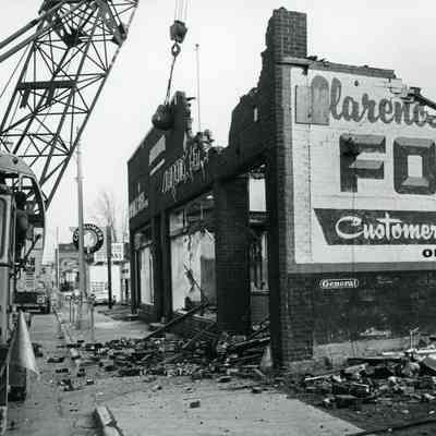 Demolition for Urban Renewal. March 4, 1966. Eagle Photo