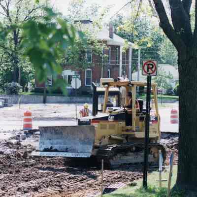 Corner of Wayne road and Ash. Utility Work, 2000.