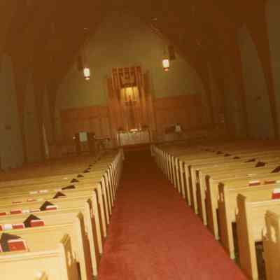 Interior Sanctuary of Methodist Church