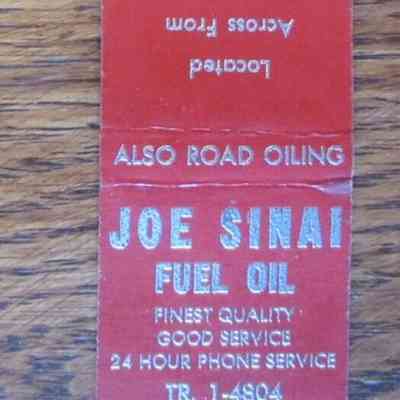 Joe Sinai Fuel Oil Matchook Cover