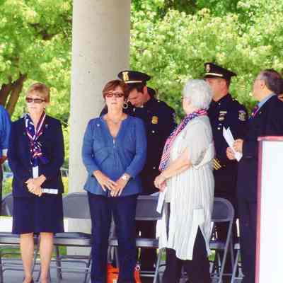 Sept 11 Memorial at Goudy Park Amphitheater.