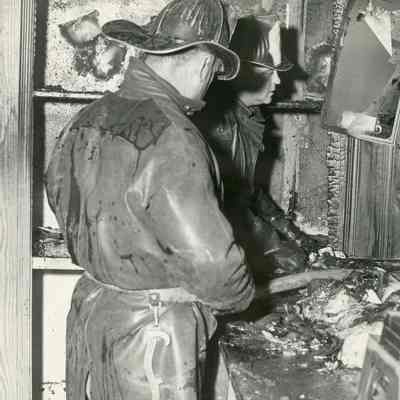 Lt. Jerry Kingsley against wall