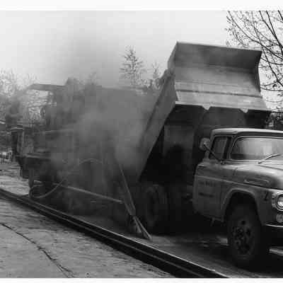 D.P.W Working on a Road.