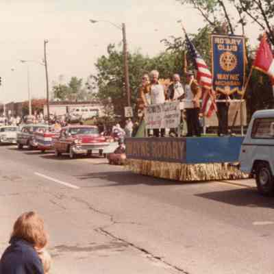 Rotary Club Float for 1983 Home Coming Parade.