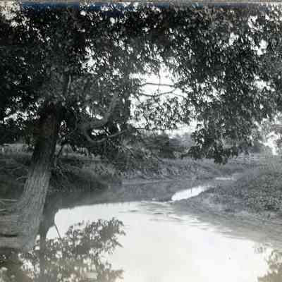 Lower Rouge River on Blount Farm in Wayne, Michigan in 1900.