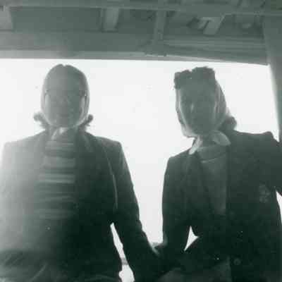 Maxine Barton and Pat Millar on the Senior Cruise.