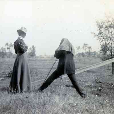 Brandt Warner and sister Maude C. on Oct. 21, 1900.