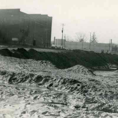 Killins started stone surfacing parking lot on Oct. 15, 1949.