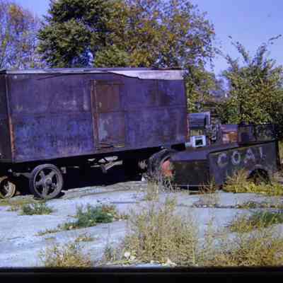Old equipment at Hilliard and Reiser old yard. Slide.