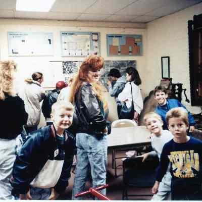 Cub Scouts from St. Mary's Church at the Museum on November 1990.
