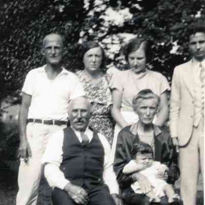 James and Annie Martin are sitting in the front.